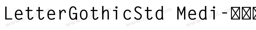LetterGothicStd Medi字体转换